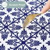 Waterproof Baroque Print Elastic Fitted Tablecloth Rectangular Outdoor Fold Table Cover  Picnic