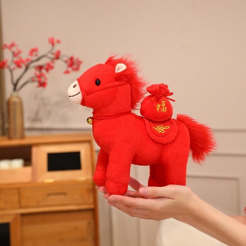 Traditional Horse Plush Doll With Soft Plush Material For Celebrations And Home Decoration