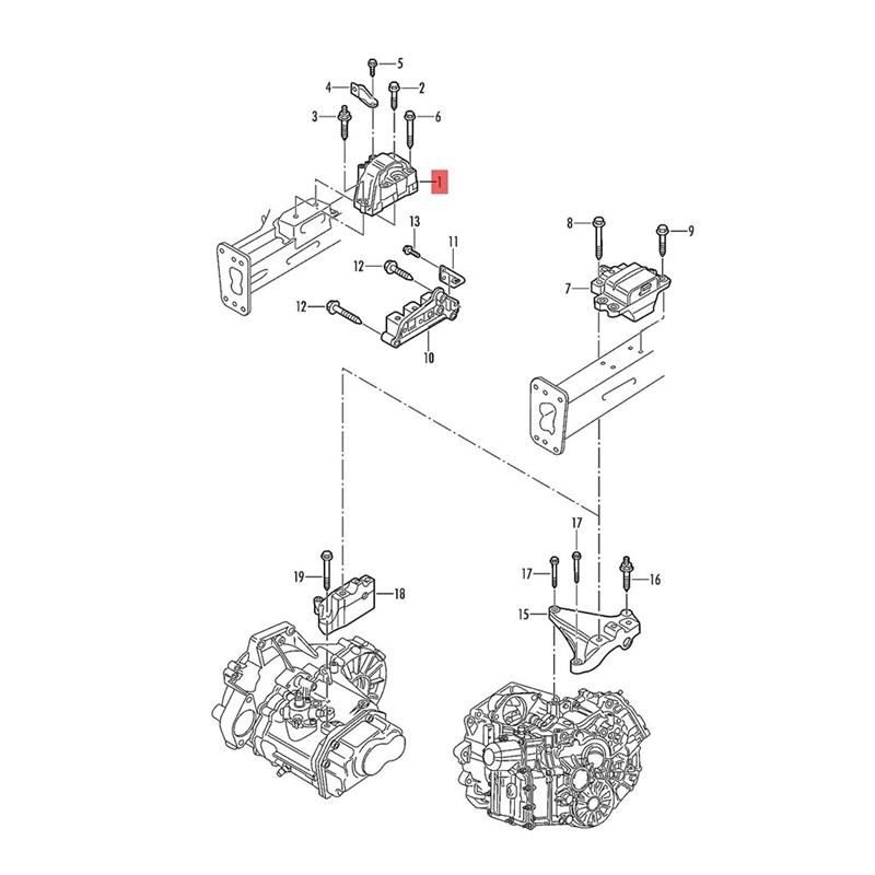 NEW-Engine Mounts 1K0199262P