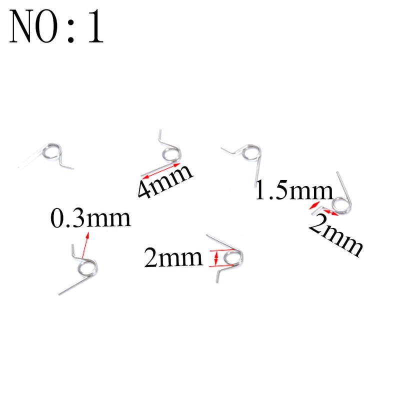 20 Stück Drahtdurchmesser 0,3 mm Mikro Mini 304 Edelstahl Torsionsfeder Für Schmuck