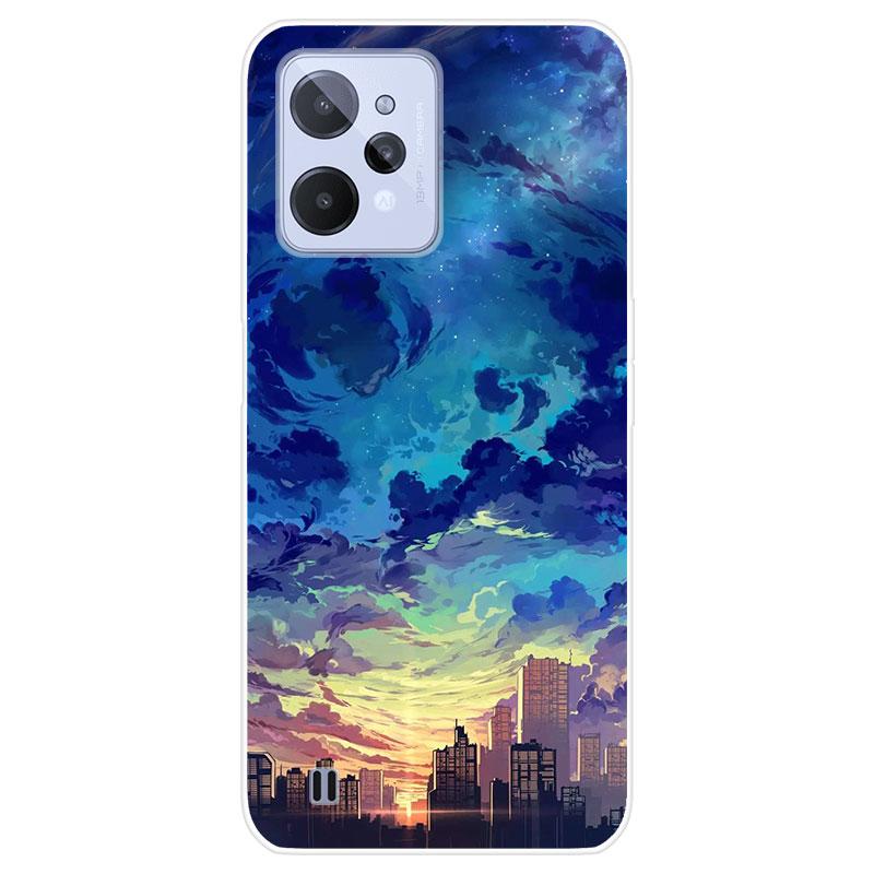 

Для Realme C31 C 31 RealmeC31 чехол Мягкая силиконовая задняя крышка модный чехол для телефона с мультяшным рисунком For Realme C31