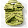 Winter Dog Hiking Jacket Stripes Dog Bodysuit Fashion Plush Dogs Coat  for Small Medium Dog