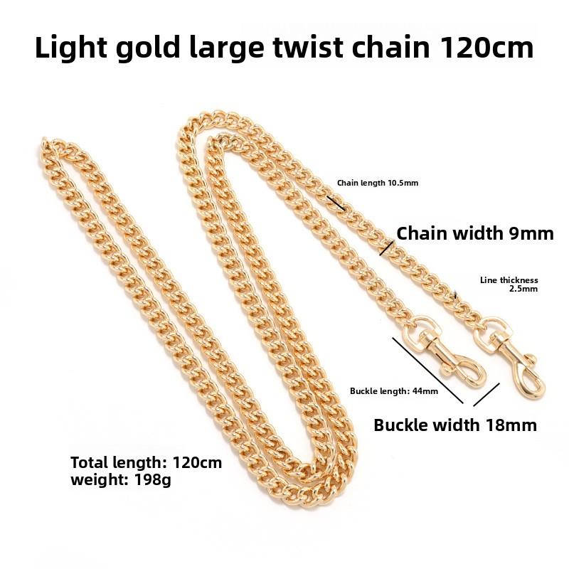 Umhängetasche Flache Kette Schultergurt Metallzubehör DIY Diagonaler Span Taschenriemen Kette Abnehmbar