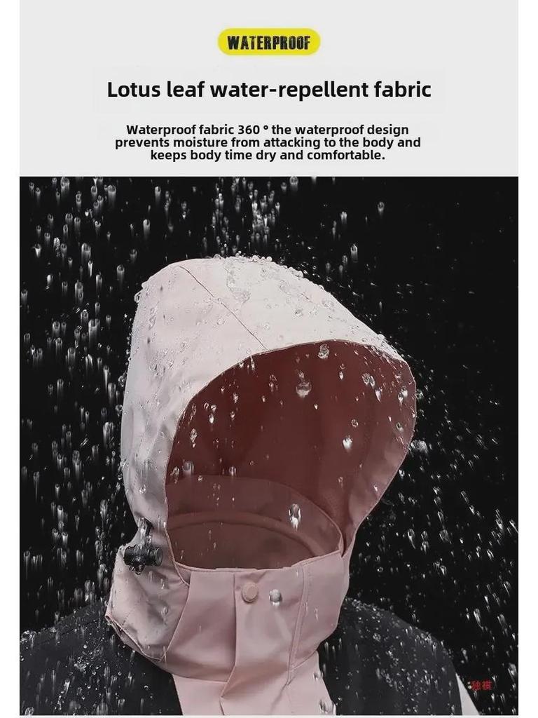 Men's and Women's Windproof, Waterproof, and Oil-Resistant Thickened Mountaineering Jacket for Autumn and Winter