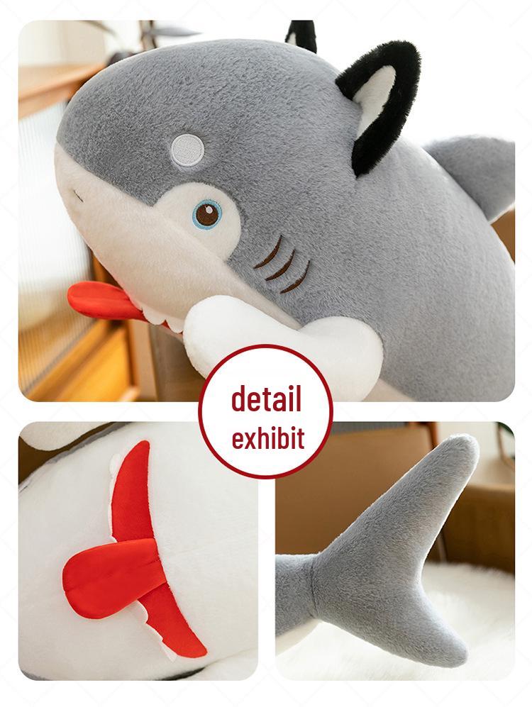 Ocean Series Great White Shark Plush Toy - Family Ornament, Bedtime Companion, Pillow Gift for Girls