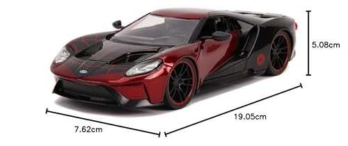 1:24 MARVEL SPIDERMAN MILES MORALES & 2017 FORD GT Spider-Man Diecast Car