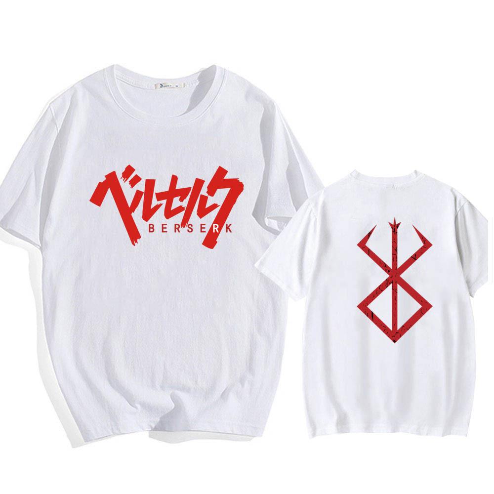 

2022 Женская футболка унисекс, футболка с аниме «Guts Griffith», Harajuku, забавная футболка с принтом «Берсерк», одежда, топы в стиле хип-хоп, футболки, летние топы M