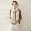 Damen 100% Reines Kaschmir-Schal - Modischer Unifarbener, Warmer Gestrickter Nackenschal für Herbst und Winter