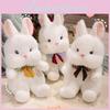 Bow Rabbit Tie Plush Toy Cartoon Stuffed Animal Doll Cute Kids Gift Birthday
