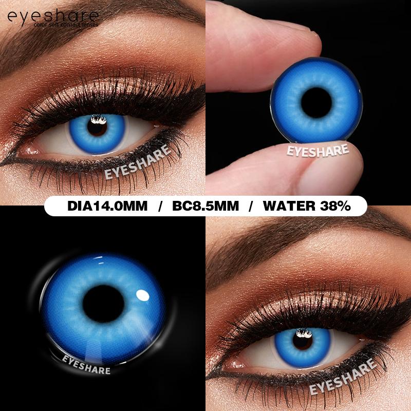 Eyeshare Bunte Kontaktlinsen für Halloween, Anime-Zubehör, Linsen, Cosplay, Augenlinsen, jährlich, 2 Stück/Paar