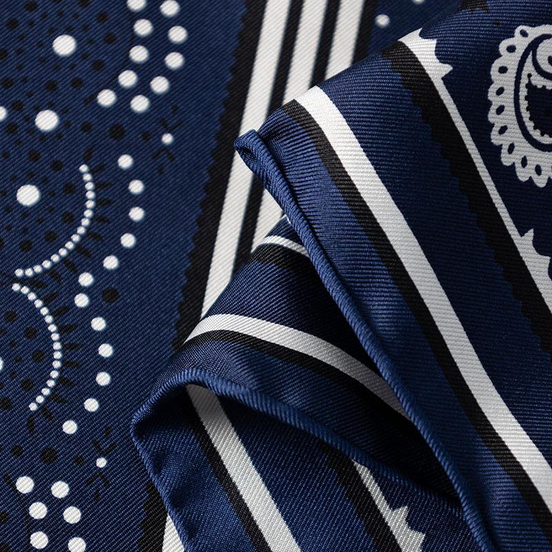 Summer High-end 111 Silk Silk Scarf Women's Foreign Look White Heavy Twill Mulberry Silk 71 Medium Square Scarf Scarf