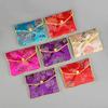 Antique Styles Brocade Jewelry Storage Pouch Portable with Closure for Earring and Rings Organization Secure Keeping