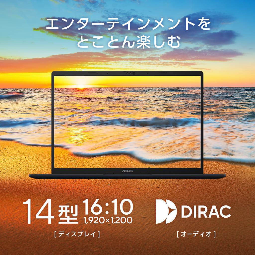 ASUS Vivobook 14 M1407KA AMD Ryzen AI 5 340 16GB 512GB MS Office Windows Battery Power Includes PC Game Pass Quiet 14-inch Laptop, Processor, Memory,