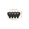 Rebower Spring Push Release 2 8 Speaker Terminal Connector Speakers and Audio Hole Diameter Socket, Rows, Positions, [For Players] - 2.5mm / Red/Black