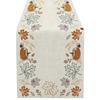 Halloween Table Runner with Pumpkin Print for Festive Party Table Decoration