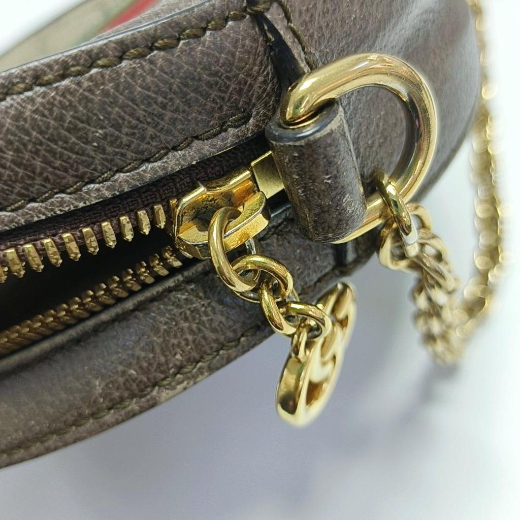 [Pre-Owned] Gucci Ophidia GG Mini Round Bag 'Beige' - Very Good #CNFHQ1