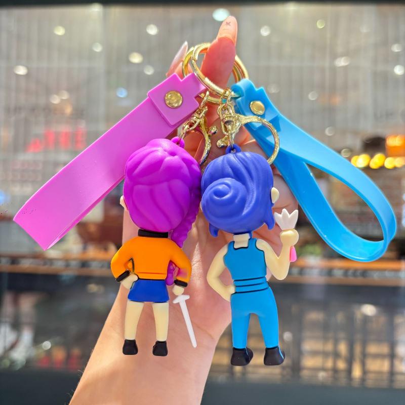 Kpop Demon Hunters Keychain   Harajuku Schoolbag Decoration Pendant Rumi Mira Zoey Cute Anime Keychains