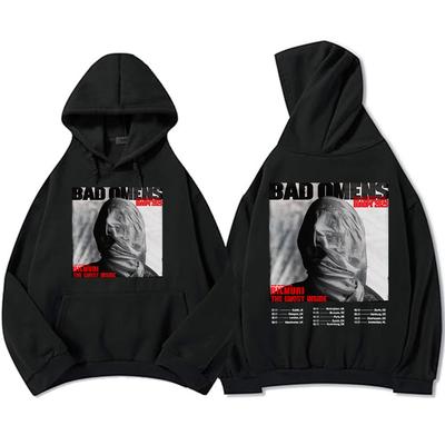 SCHLECHTE VORZEICHEN Spürst du die Liebe Europa-Tour Hoodies Rockband Mode Grafik Sweatshirts Langarm Fleece Kapuzenpullover Unisex