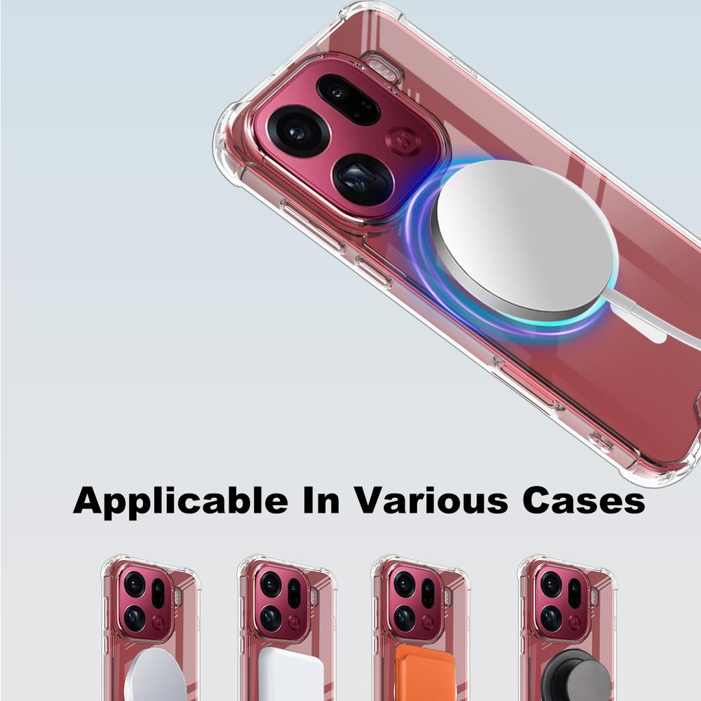 For OPPO Find X9 Pro 5G Phone Case IMAK Shock-resistant Soft Space Magnetic Case