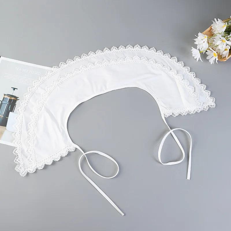 Perfect Match Linbaiway Fake Collar Scarf For Women Shirt Detachable Collars Sweet Lace White False Collar Faux Col Female Nep Kraagie