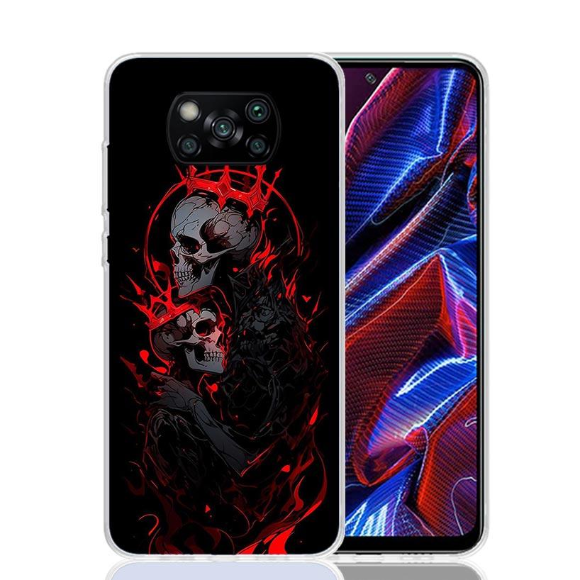 Anatomie Skelett Herz Kuscheltier Kuss Handyhülle Für Xiaomi Poco F7 Ultra X7 X6 Pro X5 Redmi 15 15C 13 13C 12 12C 10 10A 10C 9 9A 9C