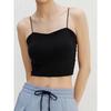 Hi Dingding Accessible Luxury Wear Strap Without Steel Ring Black Slimming Vest Women's Seamless Inner Wear Can Be Outwear Bra