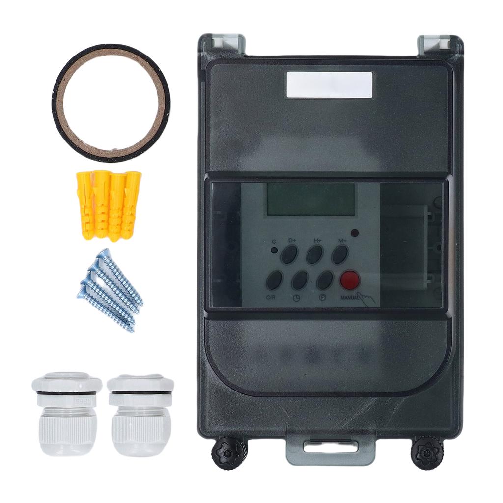 Pool Pump Timer 7 Day 28 On Off Programmable Timer Switch Pool Pump Controller for Water Heater SPA Ooutdoor Light