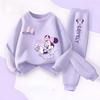 Children's Spring Autumn Long Sleeve Clothing Girls Pullover Long Pant Two Piece Sets Cartoon Printed Kids 2pcs Sets Tracksuit