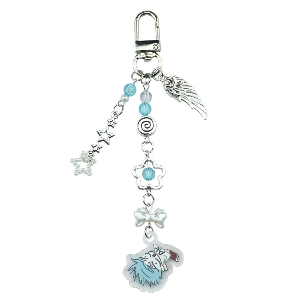 Anime Alien Stage Ivan Till Cosplay Key Chain Acrylic Kawaii Keychains Backpack Pendant Ornament Car Key Ring Accessories Gift