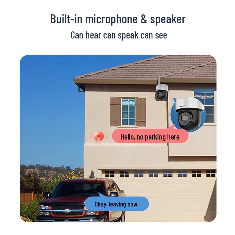 Hikvision 2MP 4G Full-Color PTZ Security Camera CN plug (adapter included)