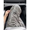 Graffiti puppy wide-leg pants summer thin new drape casual straight sports long pants one piece shop