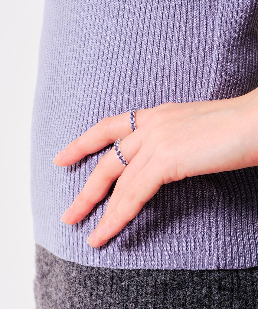 Smgt 3Mm Eternity Tennis Ring [Blue]