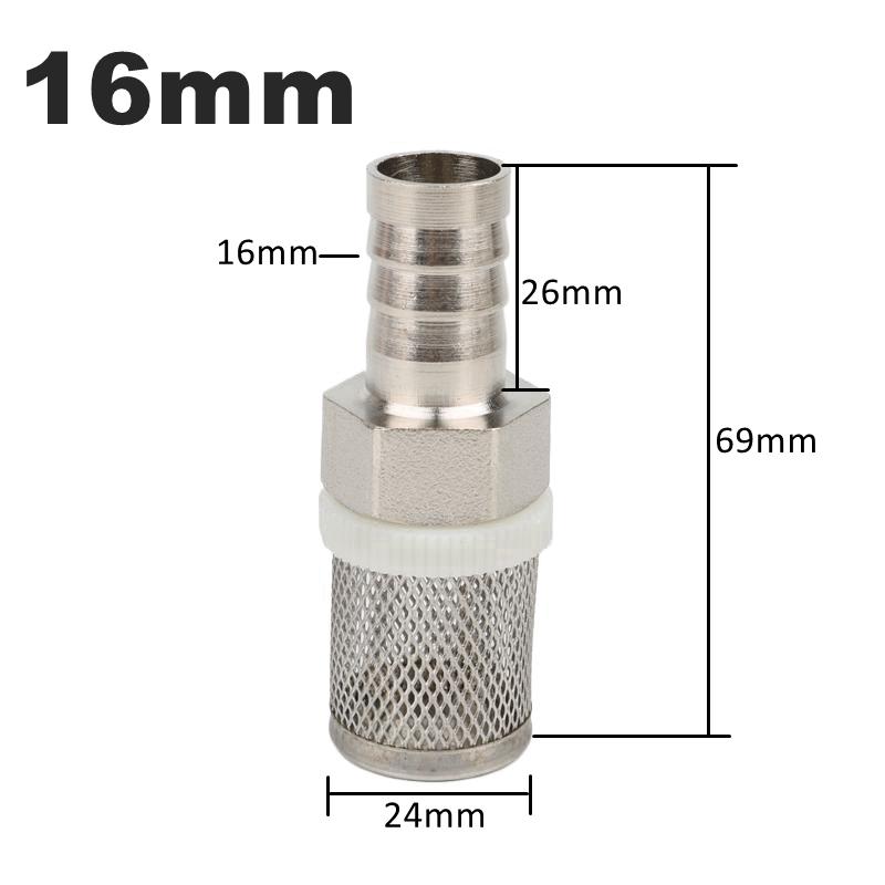 8~20mm Hose Filter Stainless Steel Mesh Strainer Filter Irrigation Car Washing Aquarium Fish Tank Water Pump Filtering