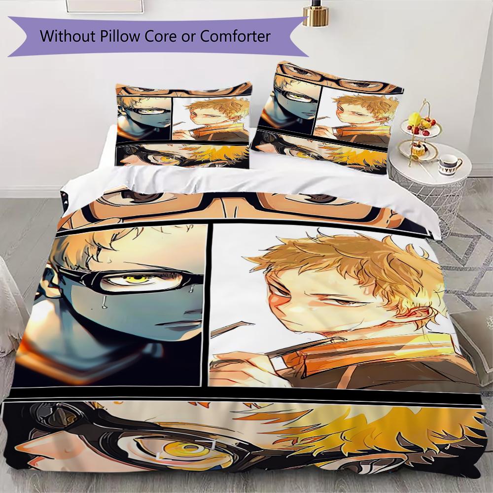 

Haikyu!! Pattern Bedding uilt Set uilt Cover Pillowcase Home Decoration Birthday Gift (1 * duvet cover + 2 * pillowcase without core) 135x200cm