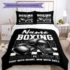Set Biancheria da Letto Boxe con Nome Personalizzato 3 Pezzi Copripiumino Chiusura Include 1 Copripiumino e 2 Federe, Morbido e Confortevole per Tutte le Stagioni.