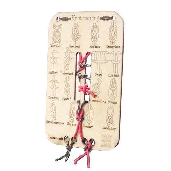 

1/2/3 шт. обучающая доска для завязывания узлов, 16 узлов, деревянная доска для начинающих, рифы, квадратные узлы, практическая обучающая доска, подарок любителям активного отдыха 1pc