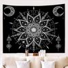 Böhmische Wandteppich, Wandbehang Teppich, Indischer Kreis Muster Teppich für Studentenwohnheim Schlafzimmer Wohnzimmer Wandkunst Fotografie Hintergrund