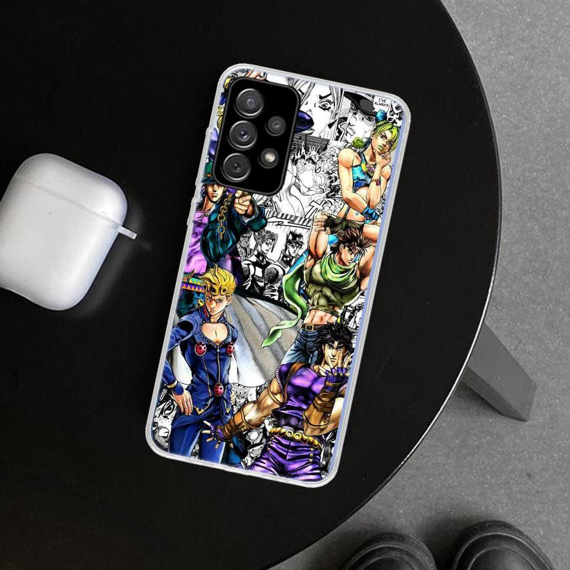 JoJo's Bizarre Adventure Hot Anime Phone Case Cover for Samsung Galaxy A12 A22 A32 A52 A72 A02S A51 A50S A31 A20S A10S Note 20 U
