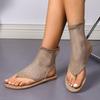 Women’s Thong Hollow Rhinestone Sandals Flat Summer Shoes