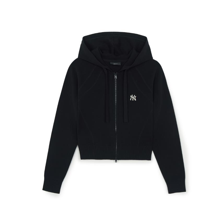 MLB New York Yankees Logo Zip-Up Hoodie Jacket Women jackets 3FKCB0261-50BKS