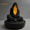 Meditation Dead LED Candlestick Mysterious Ghost Candle Holder for Halloween Home Desktop Decoration