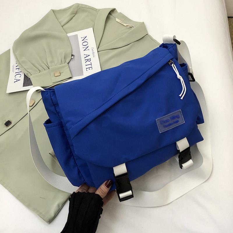 Urban Streetwear Messenger Bag For Women With Large Capacity And Nylon Material