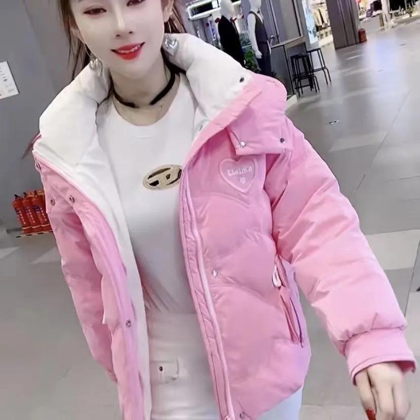 Women Winter Loose Thick Warm Hooded Parkas Casual Waterproof Outwear
