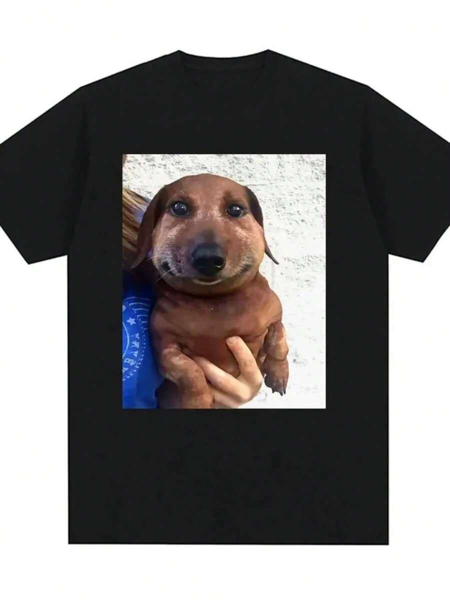 

Dingo Ahh Funny Dog Meme T-Shirt, Suitable For All A Lighthearted And Humorous Survey T-Shirt Top Graphic T Shirts Y2K Top 5XL різнокольоровий