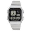 Casio Standard Vintage Series Silver and Overseas Model Analog-Digital Watch, A130WE-1A, Unisex, Black, [Used]