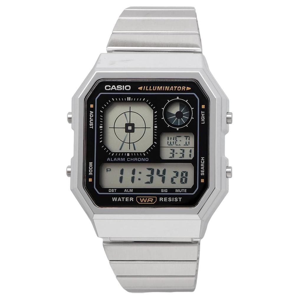 Casio Standard Analog-Digital Watch, Vintage Series A130WE-1A, Unisex, Silver and Black, Overseas Model [Parallel Import]