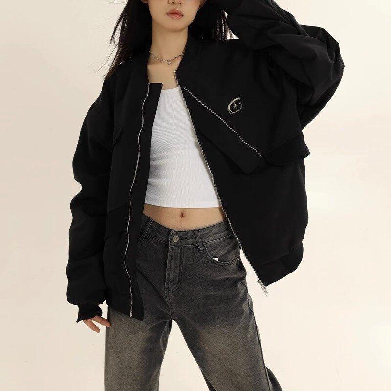 Design Niche Flight Suit Jacket, Cotton-padded Jacket, Women's Autumn and Winter Baseball Uniform, Overalls, Cotton Jacket