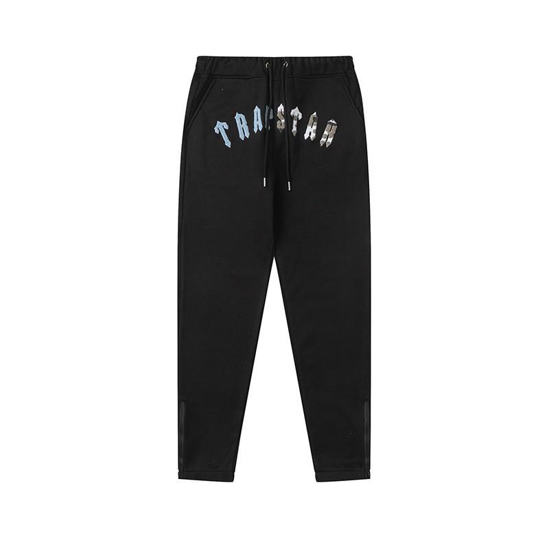 Mens Oversized Gradient Letter Embroidered Hooded Sweatshirt Set Streetwear Casual Tracksuit