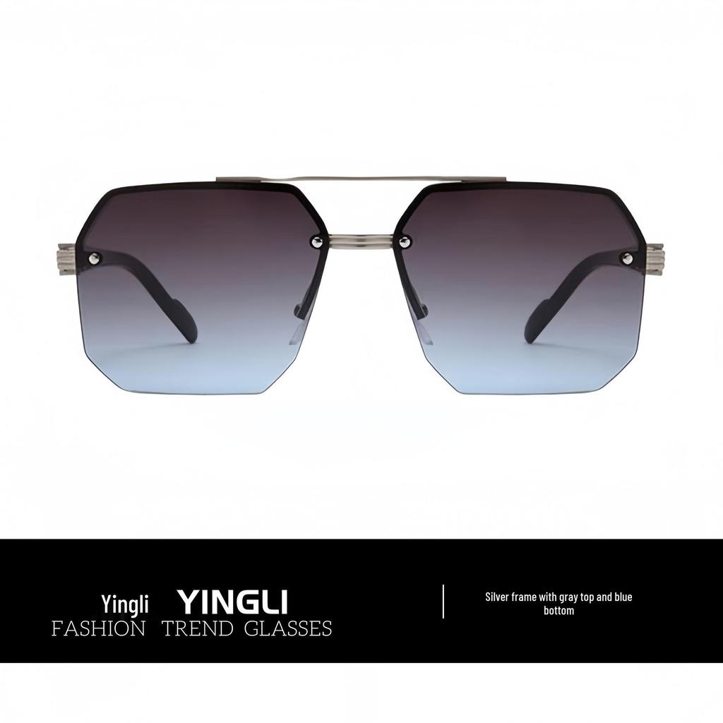 New 2025 Men's High-End Large Frame Stylish Sunglasses