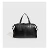 2026 New Retro Top-layer Cowhide Boston Bag Bowling Old Money Style High-end Cross-body Women's Large Capacity